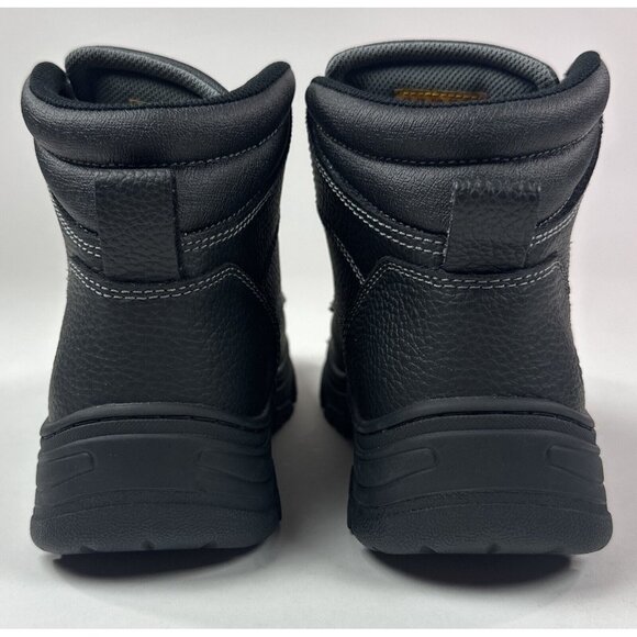 Skechers Work Burgin Tarlac Steel Toe Boot Mens Wide Fit Black Leather Safety - Picture 7 of 10